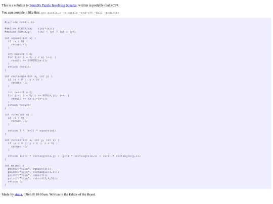 dump/puzzle/c-solution screenshot