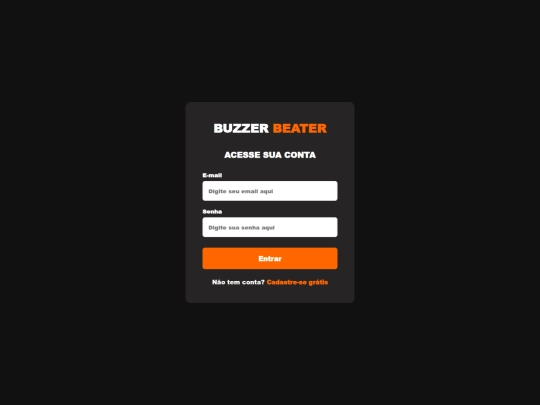 login screenshot