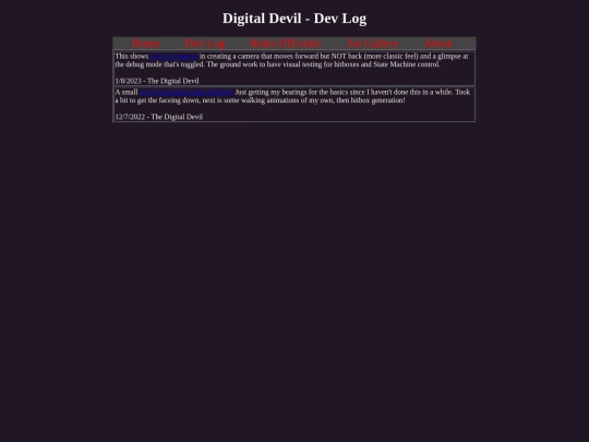 devLog screenshot