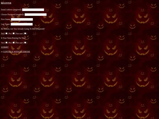 register screenshot