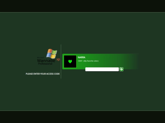 login screenshot