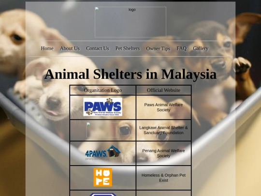 shelterlist screenshot