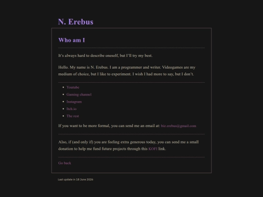 exit/aboutme screenshot