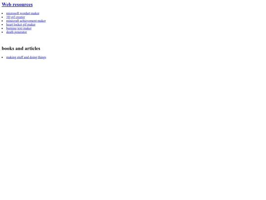 resources screenshot