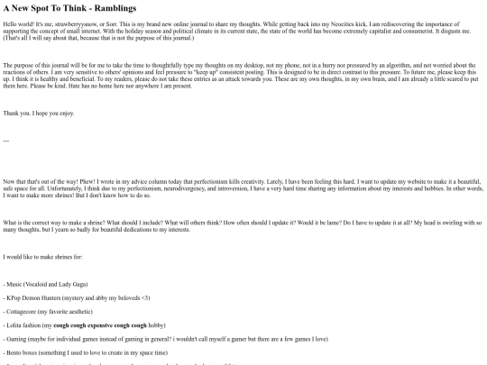 blog screenshot