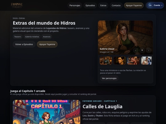 extras screenshot