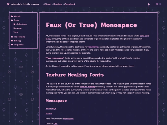 fonts/collections/faux-monospace screenshot
