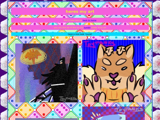 art-page screenshot