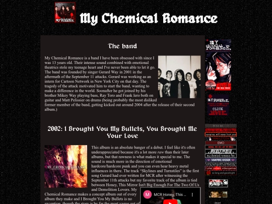 Shrines/Page/MCR/MyChemicalRomance screenshot