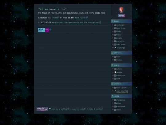 journal/sun screenshot