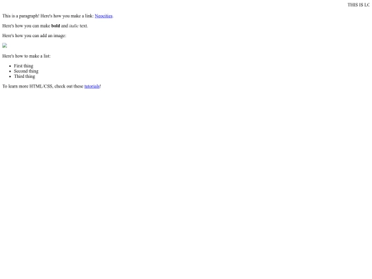 index screenshot