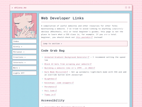 you/weblinks screenshot