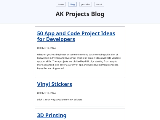 blog screenshot
