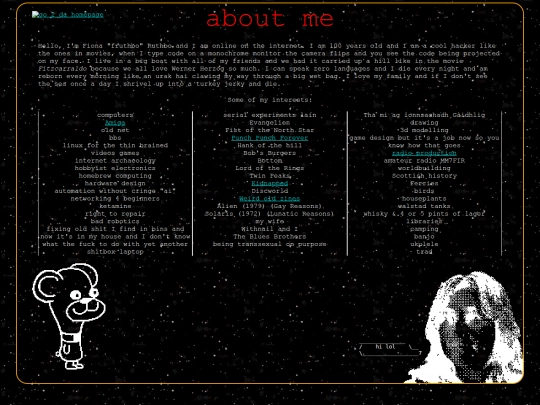 aboutme screenshot