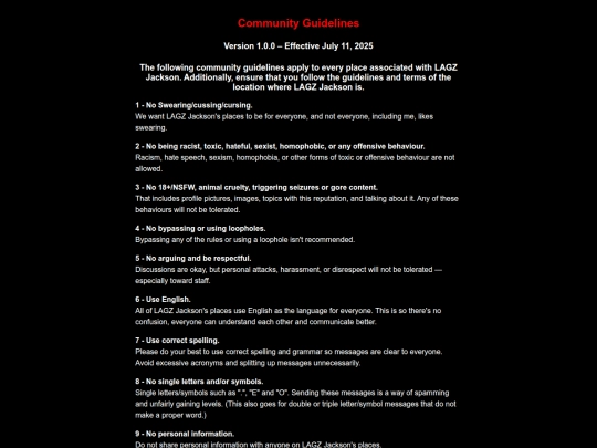 comrules screenshot