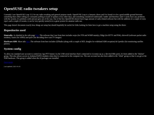 opensuse-radio screenshot