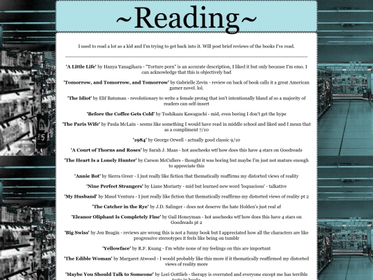 reading screenshot