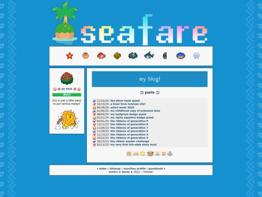 blog screenshot