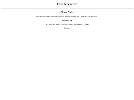 Find Recardo Files/FRIntro screenshot