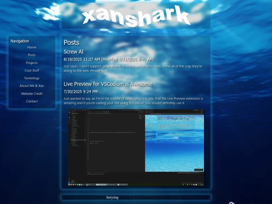 posts screenshot