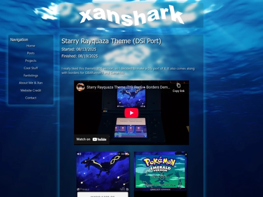 projects/starryrayquaza screenshot