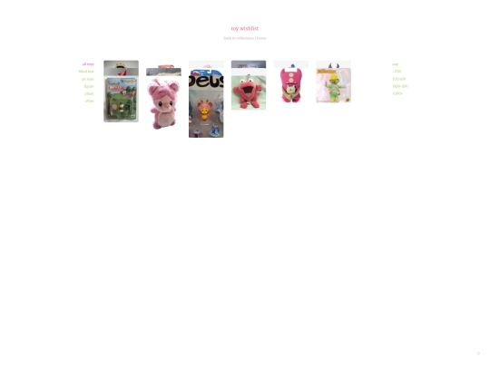 collections/toys screenshot