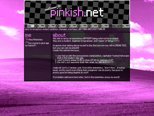 aboutme screenshot