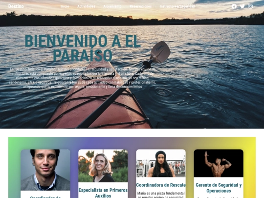 landingpage/instructores screenshot