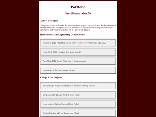 portfolio screenshot