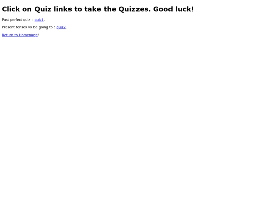 quizzes screenshot