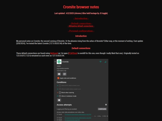 cromitenotes screenshot
