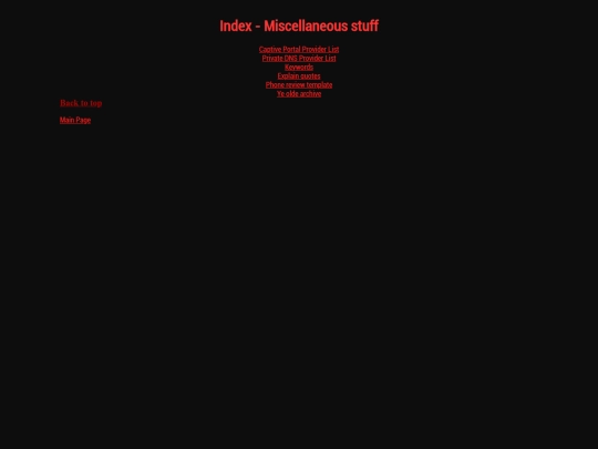 indexmisc screenshot