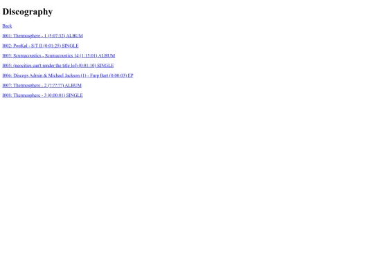 discography screenshot