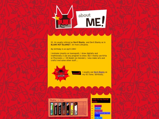 aboutme screenshot