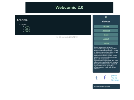 webcomics/archive screenshot