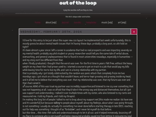 journal screenshot
