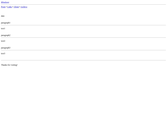css/template screenshot