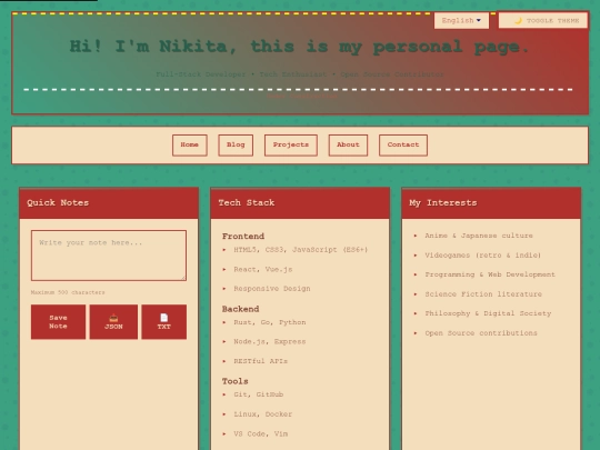 index screenshot