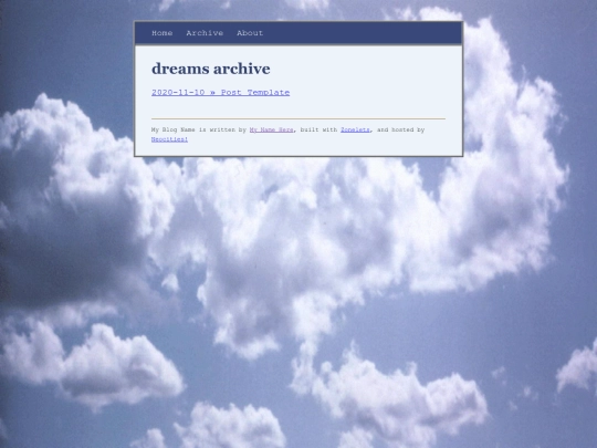 archive screenshot