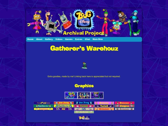 zoogarchive/extras screenshot