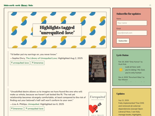 library/highlights/tags/unrequited-love screenshot