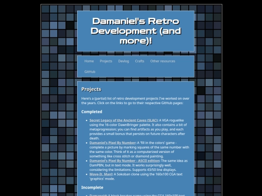 projects screenshot