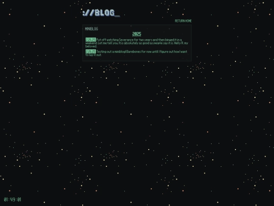 blog screenshot