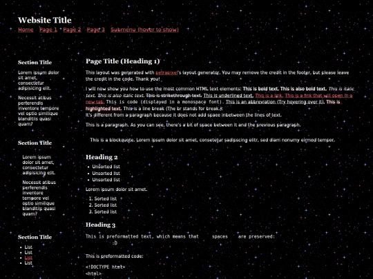 index screenshot