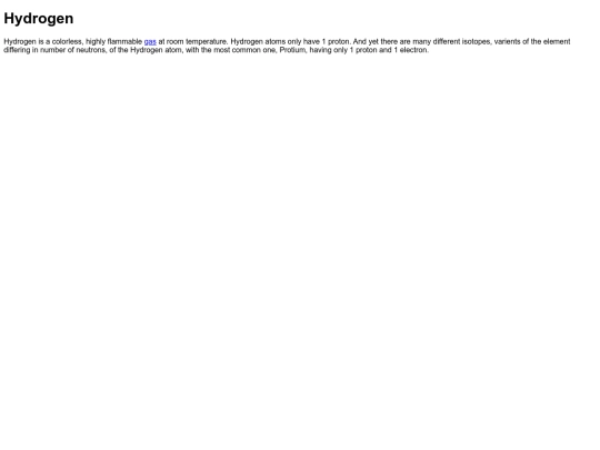 query/hydrogen screenshot