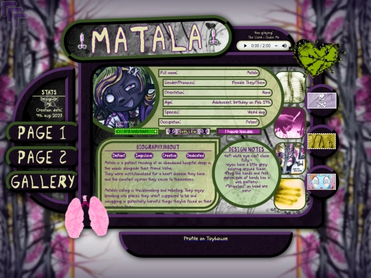 ocs/matala/matalapage screenshot