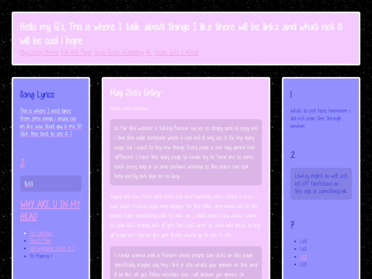 diary screenshot