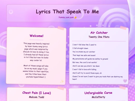 lyrics screenshot