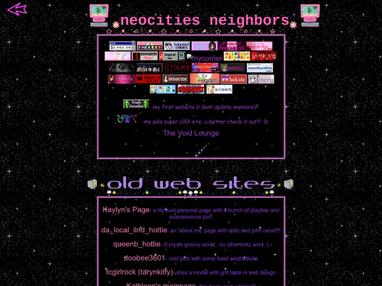 links screenshot