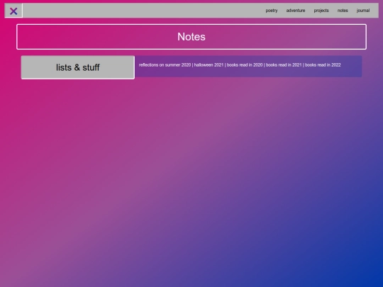 notes screenshot